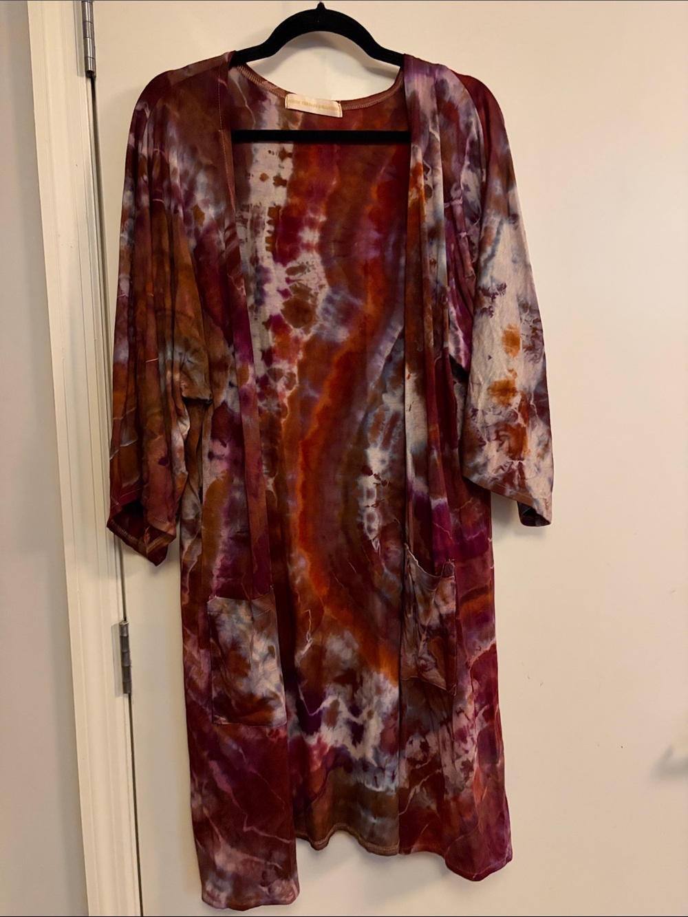 Hand dyed Muse duster Fusion Threads Collectivr